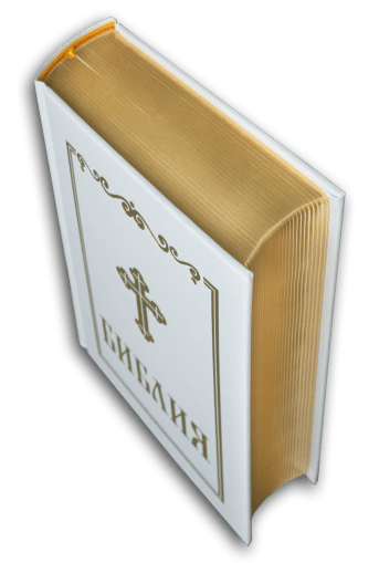 Библия, синодален превод (среден формат, бял цвят)